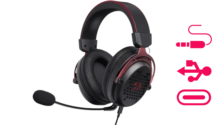 Redragon H386 Diomedes Wired Gaming Headset